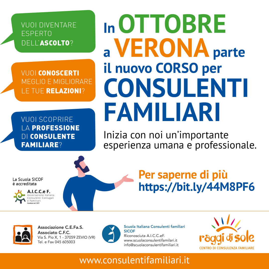 Locandina corso consulenti familiari